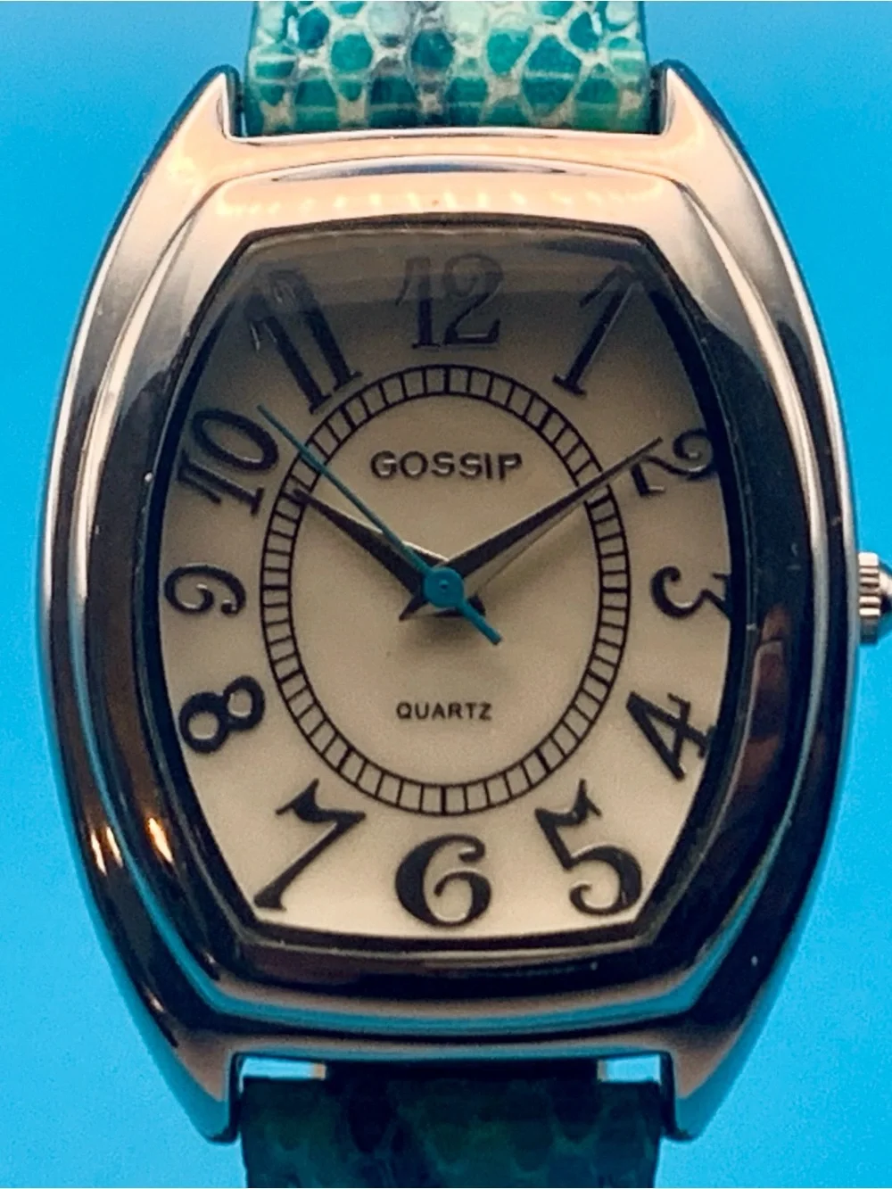 GOSSIP Women’s Wristwatch MOP Dial  Japan Movt Leather Strap Working New Battery